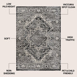 Sol Persian Vintage Medallion Area Rug