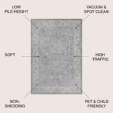 Shannon Persian Vintage Moroccan Traditional Area Rug