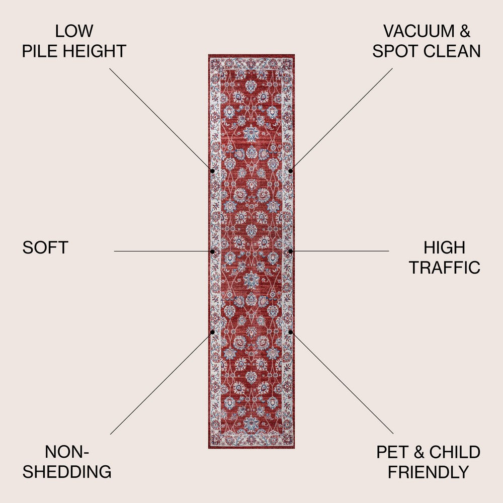 Shannon Persian Vintage Moroccan Traditional Area Rug