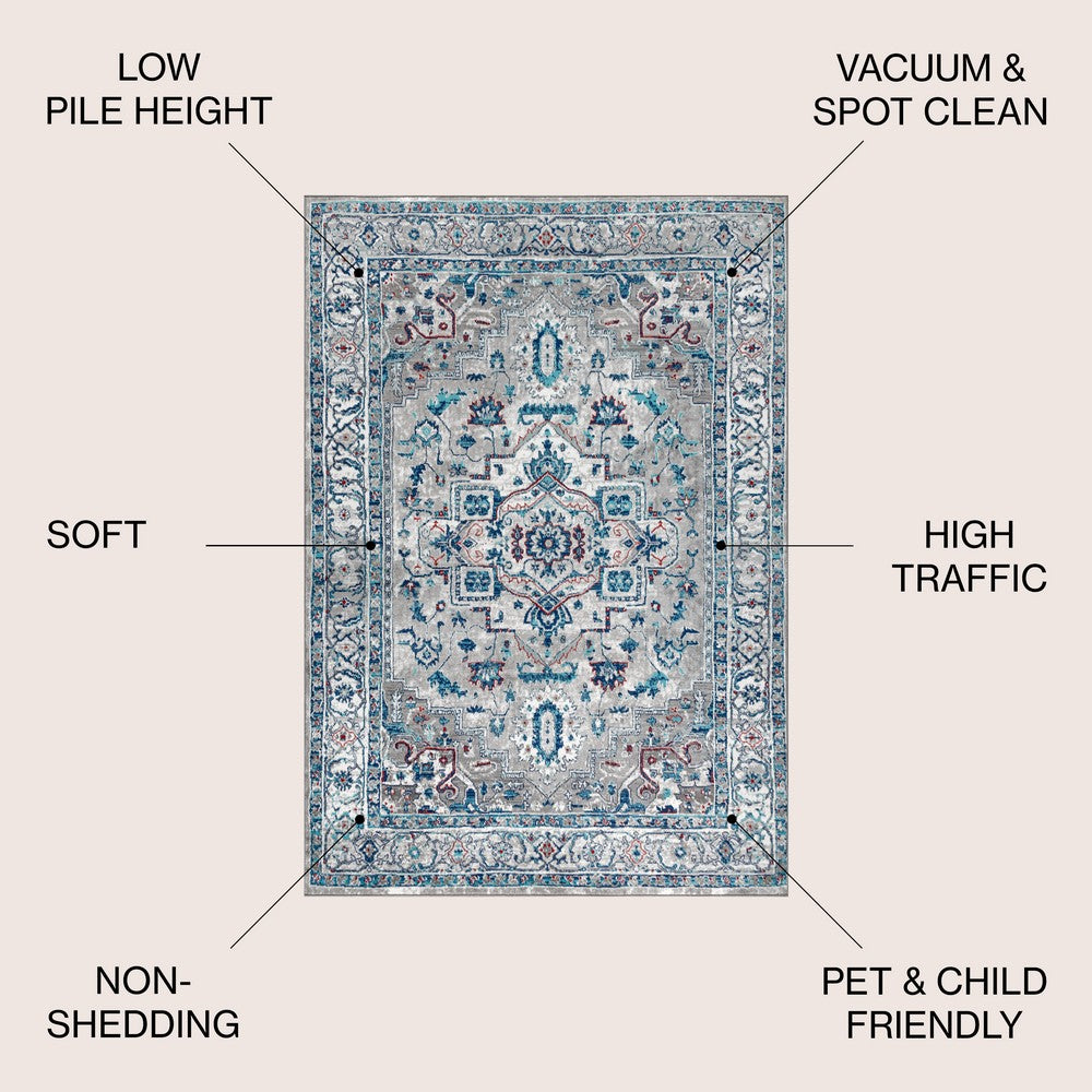 Padua Modern Persian Vintage Medallion Area Rug