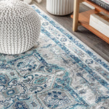 Morioka Modern Persian Vintage Medallion Area Rug