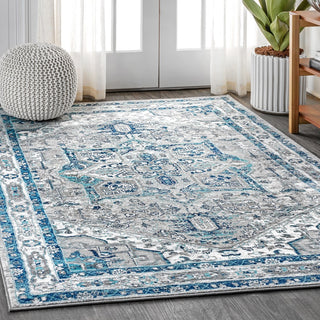 Morioka Modern Persian Vintage Medallion Area Rug