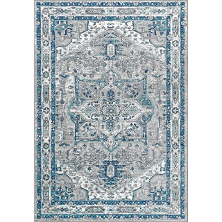 Morioka Modern Persian Vintage Medallion Area Rug