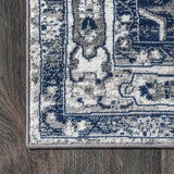 Morioka Modern Persian Vintage Medallion Area Rug