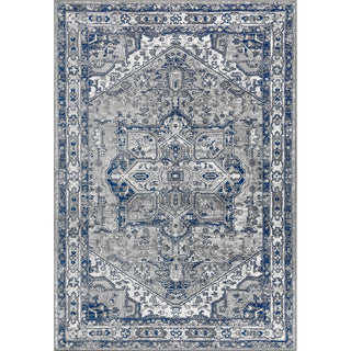 Morioka Modern Persian Vintage Medallion Area Rug