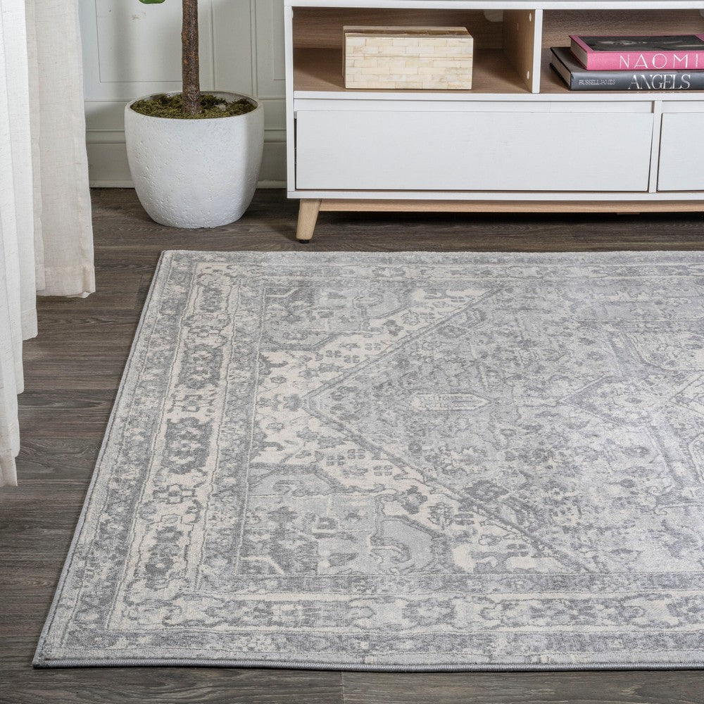 Morioka Modern Persian Vintage Medallion Area Rug