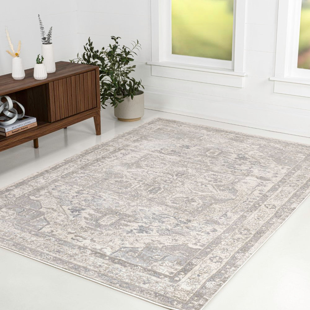 Morioka Modern Persian Vintage Medallion Area Rug