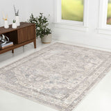 Morioka Modern Persian Vintage Medallion Area Rug