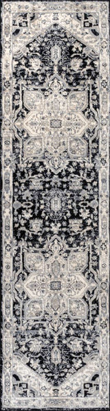 Morioka Modern Persian Vintage Medallion Area Rug