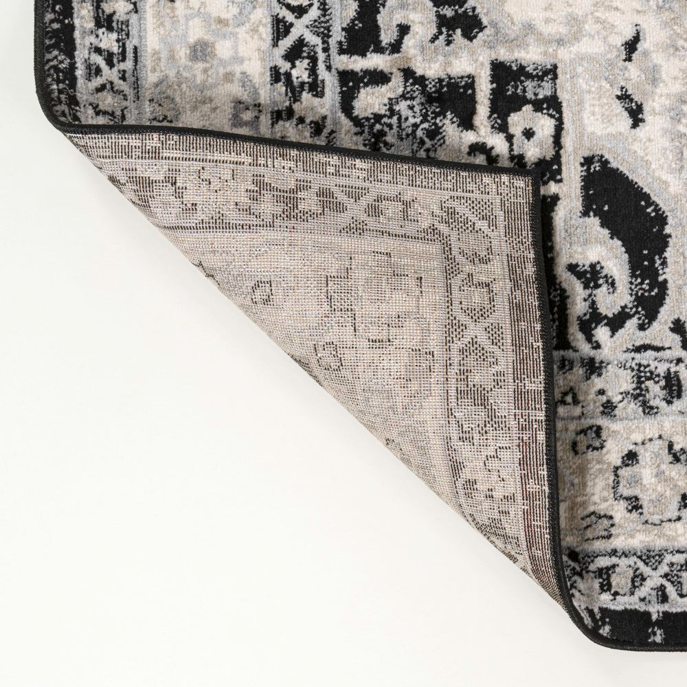 Morioka Modern Persian Vintage Medallion Area Rug