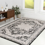 Morioka Modern Persian Vintage Medallion Area Rug