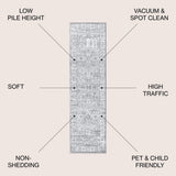 Amy Modern Persian Vintage Area Rug