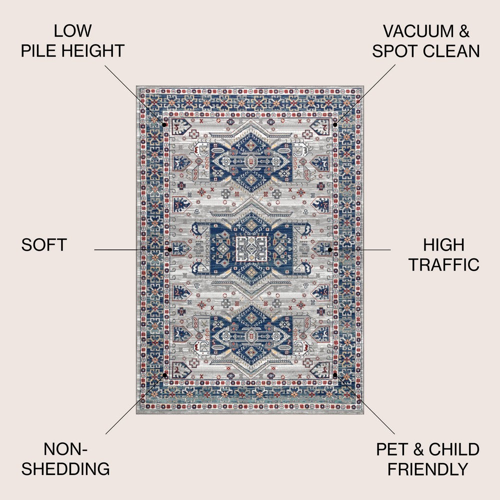 Lucca Modern Persian Vintage Moroccan Area Rug