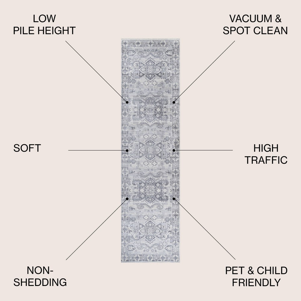 Lucca Modern Persian Vintage Moroccan Area Rug