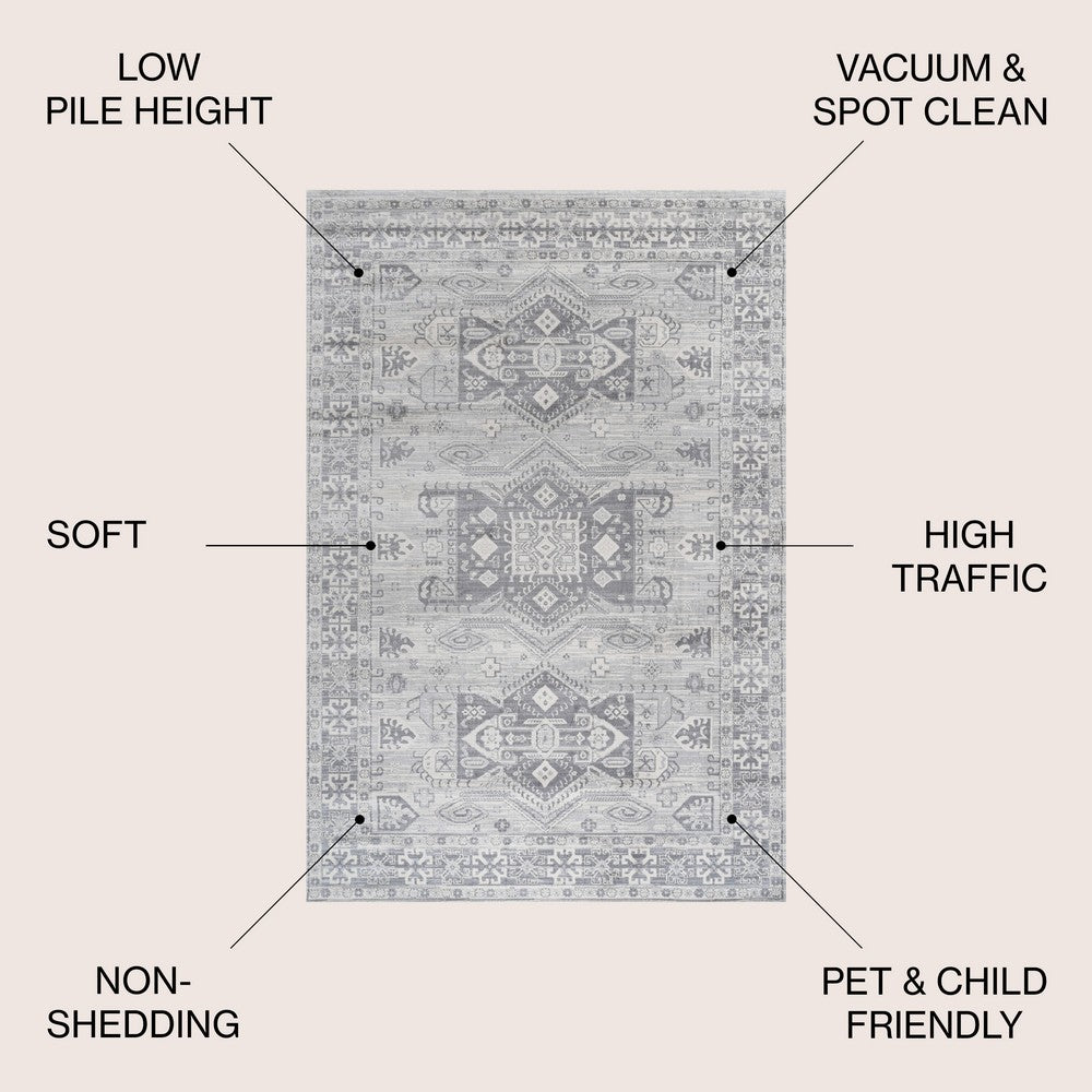 Lucca Modern Persian Vintage Moroccan Area Rug