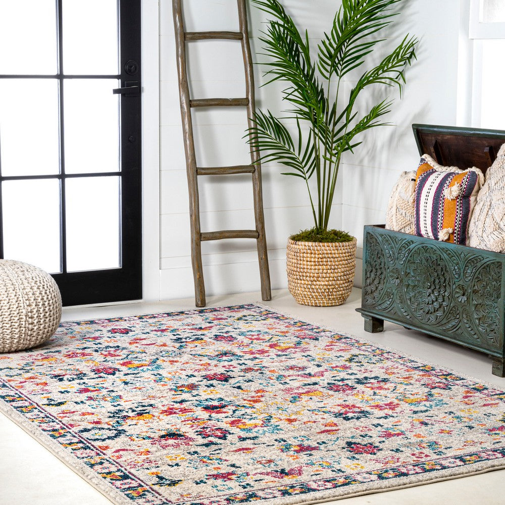 Trieste Modern Persian Boho Floral Area Rug