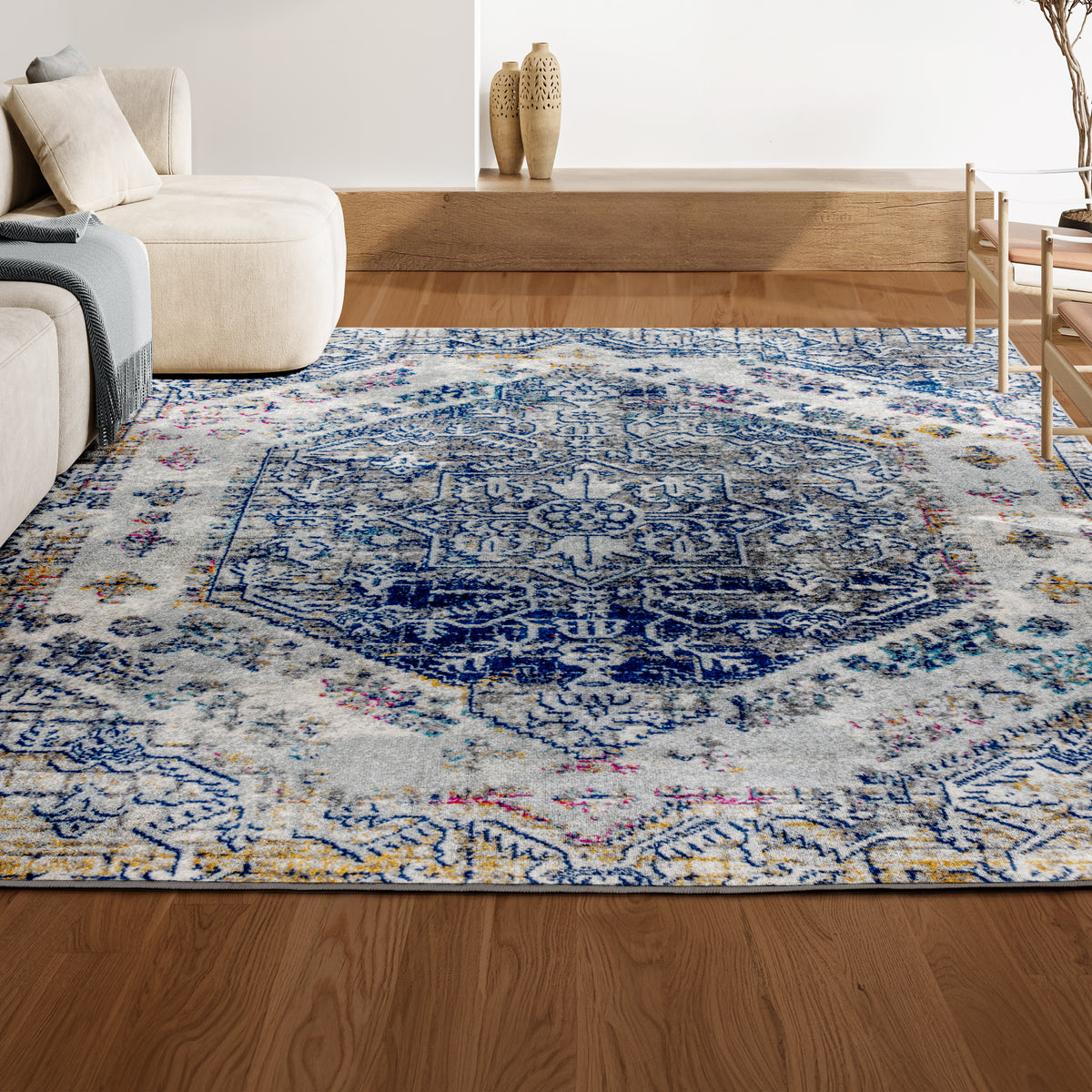 Paris Modern Persian Boho Vintage Area Rug