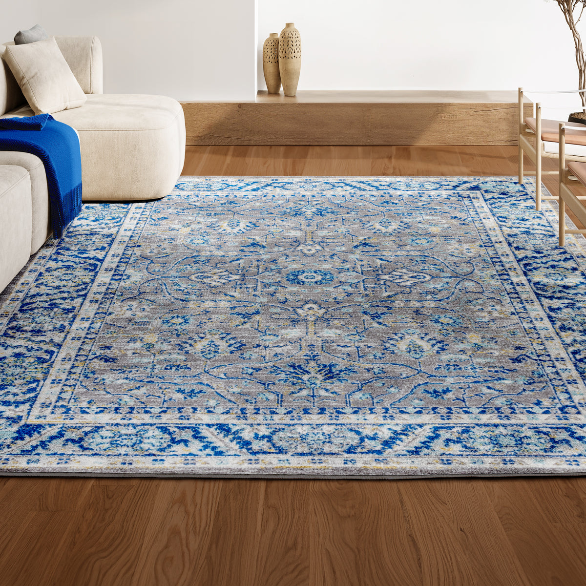 Rome Modern Persian Boho Floral Area Rug