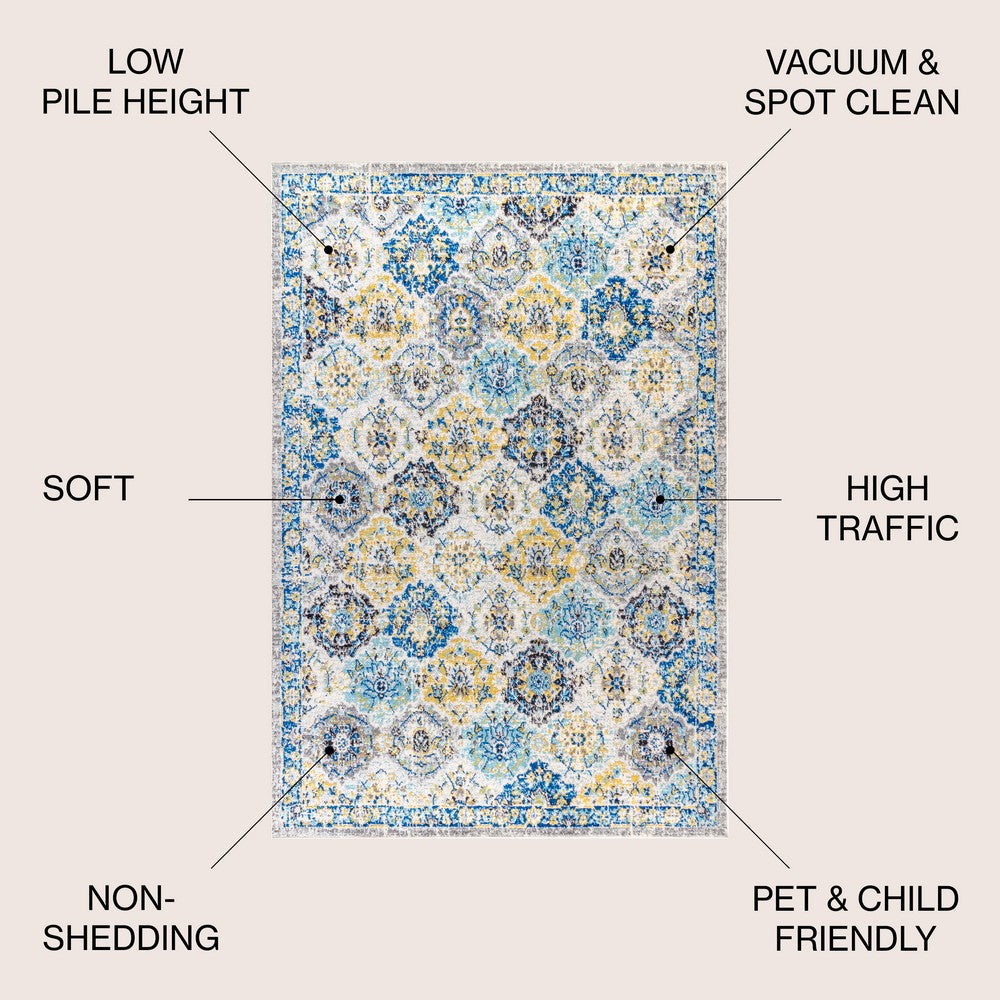 Austin Modern Persian Boho Vintage Area Rug