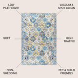 Austin Modern Persian Boho Vintage Area Rug