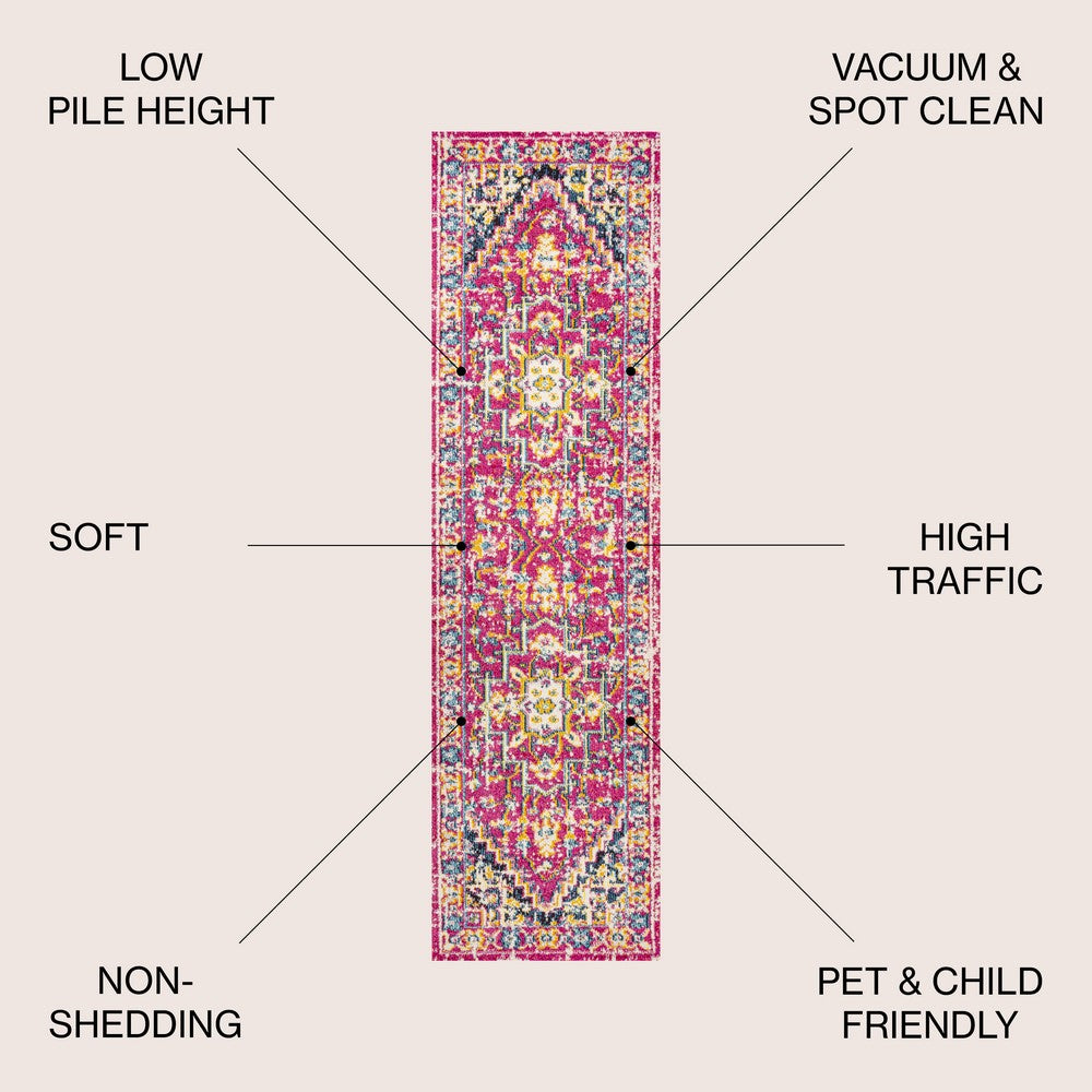 Draco Brooklyn Geometric Medallion Area Rug