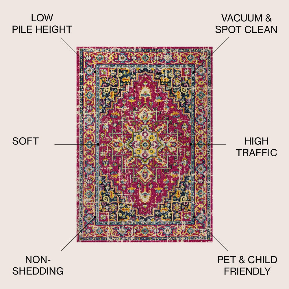 Draco Brooklyn Geometric Medallion Area Rug