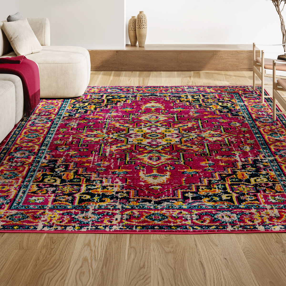 Draco Brooklyn Geometric Medallion Area Rug