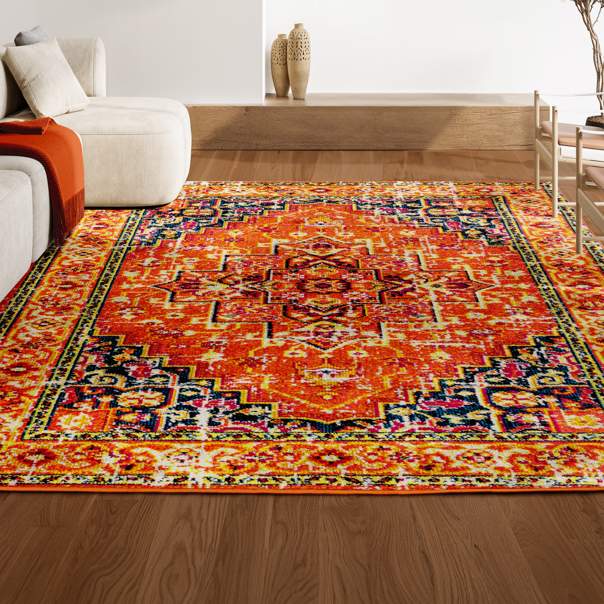 Draco Brooklyn Geometric Medallion Area Rug