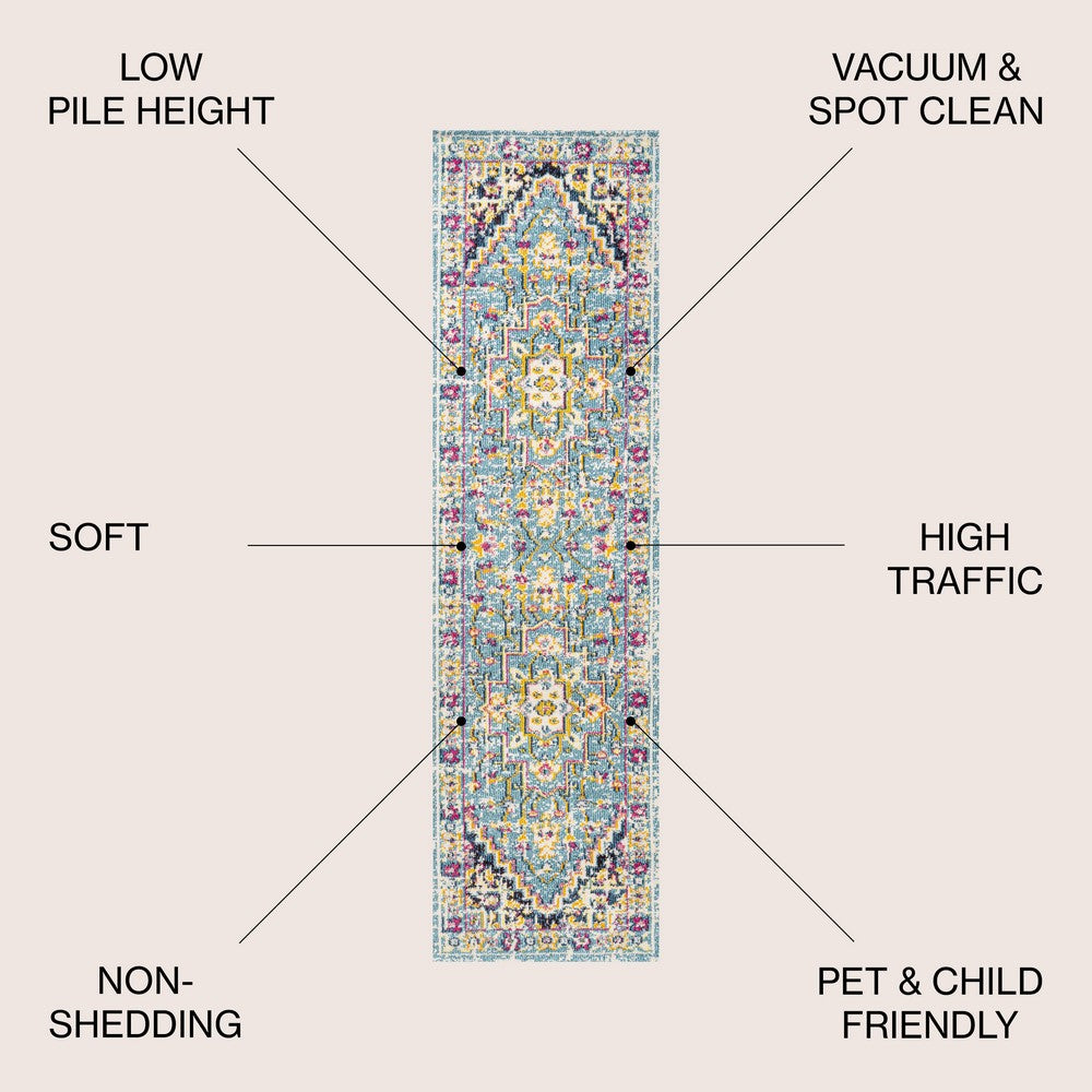 Draco Brooklyn Geometric Medallion Area Rug