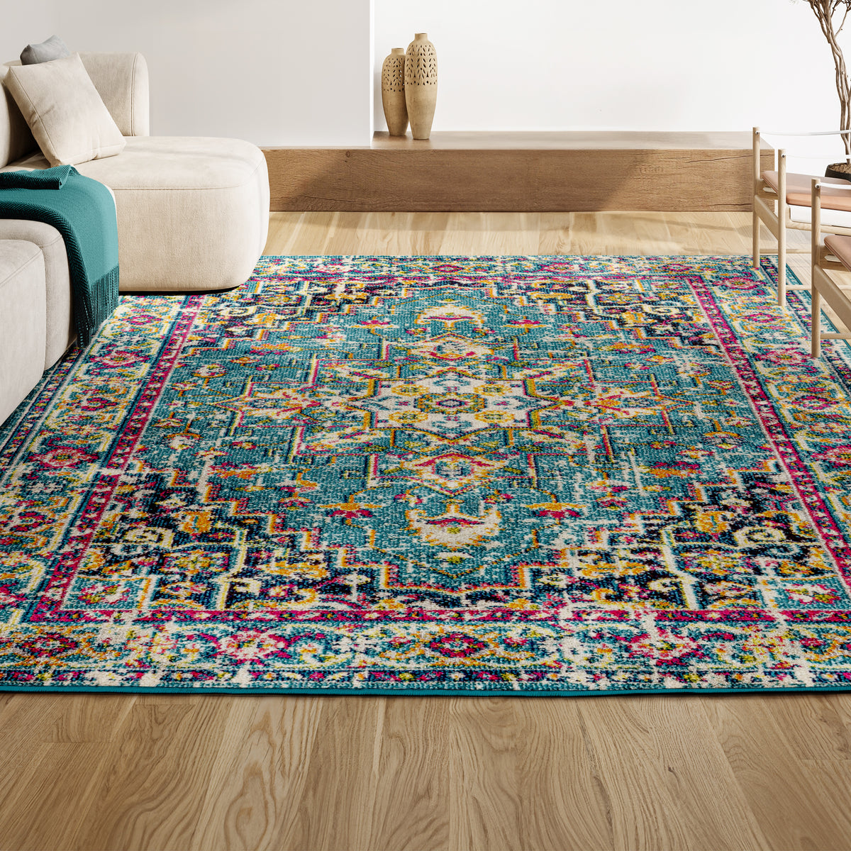 Draco Brooklyn Geometric Medallion Area Rug