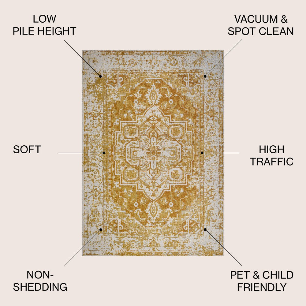Kenge Audrey Bohemian Ornate Medallion Area Rug