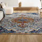 Cazombo Lorena Ornate Boho Medallion Area Rug