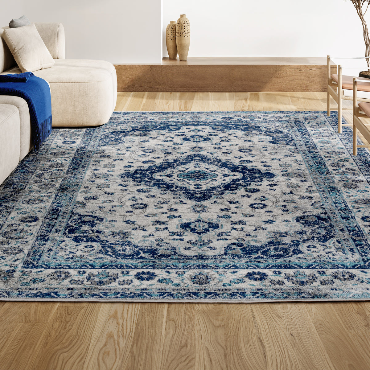 Boulia Indhira Ornate Medallion Persian Area Rug