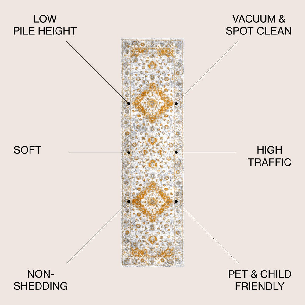 Boulia Indhira Ornate Medallion Persian Area Rug