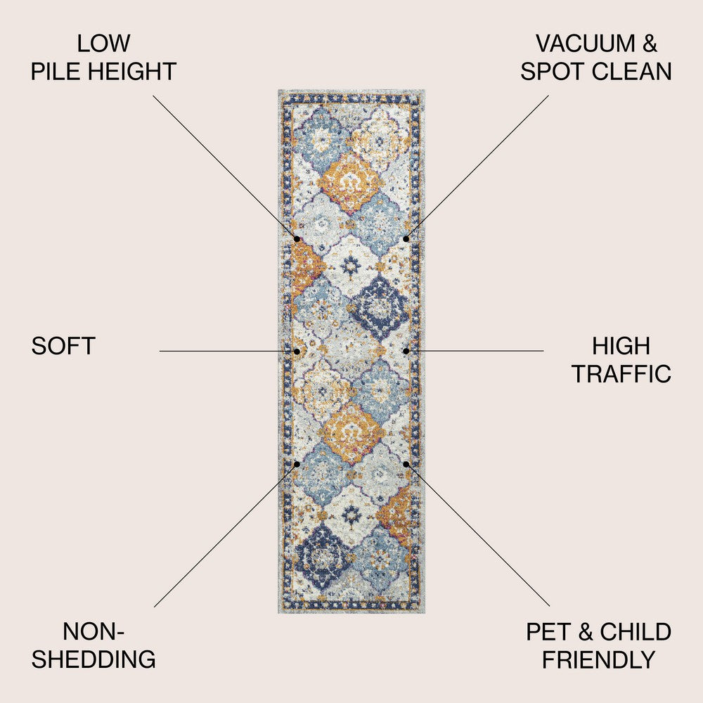 Tsavo Kirman Bohemian Medallion Area Rug