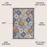 Tsavo Kirman Bohemian Medallion Area Rug