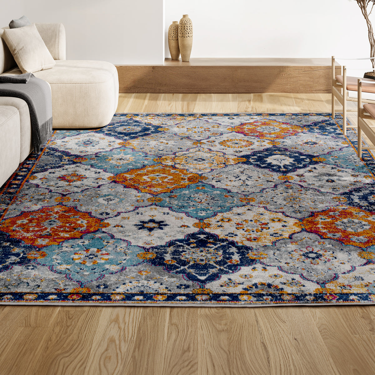 Tsavo Kirman Bohemian Medallion Area Rug