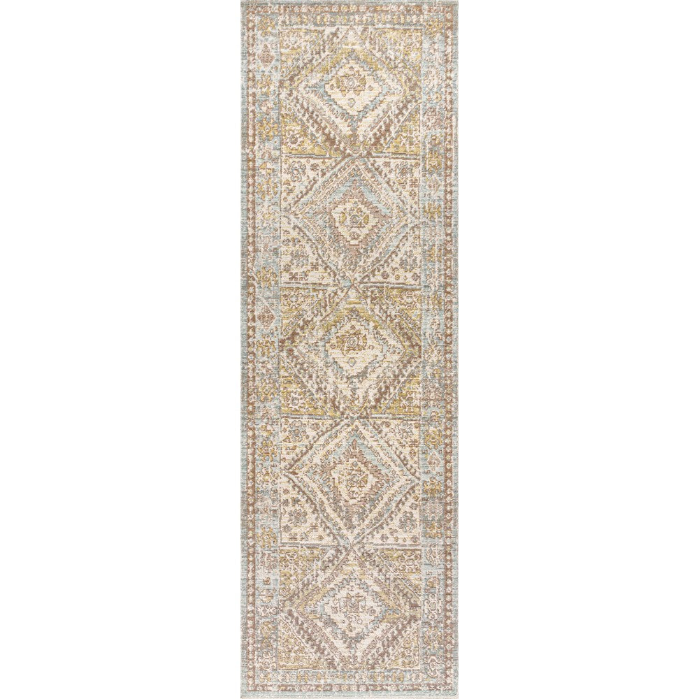Bioko Darija Ornate Geometric Medallion Area Rug