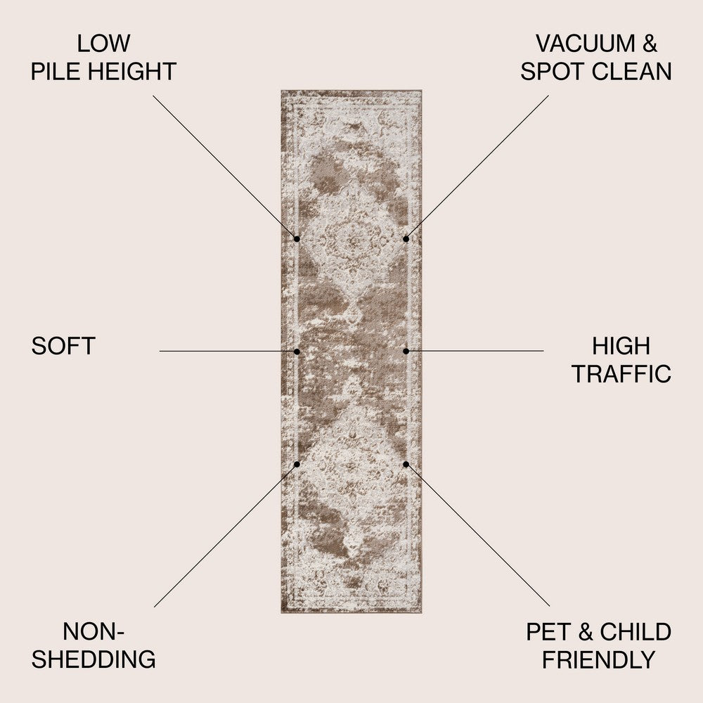 Danube Alhambra Ornate Medallion Modern Area Rug