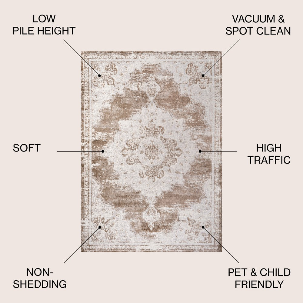 Danube Alhambra Ornate Medallion Modern Area Rug