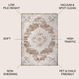 Danube Alhambra Ornate Medallion Modern Area Rug