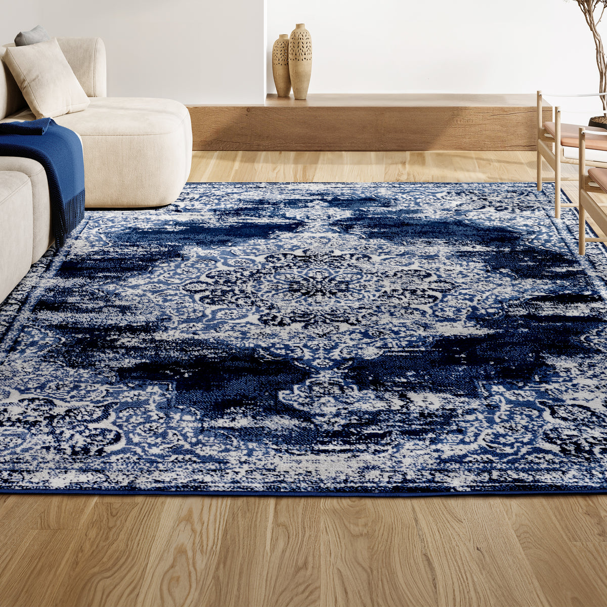 Danube Alhambra Ornate Medallion Modern Area Rug
