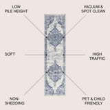 Danube Alhambra Ornate Medallion Modern Area Rug