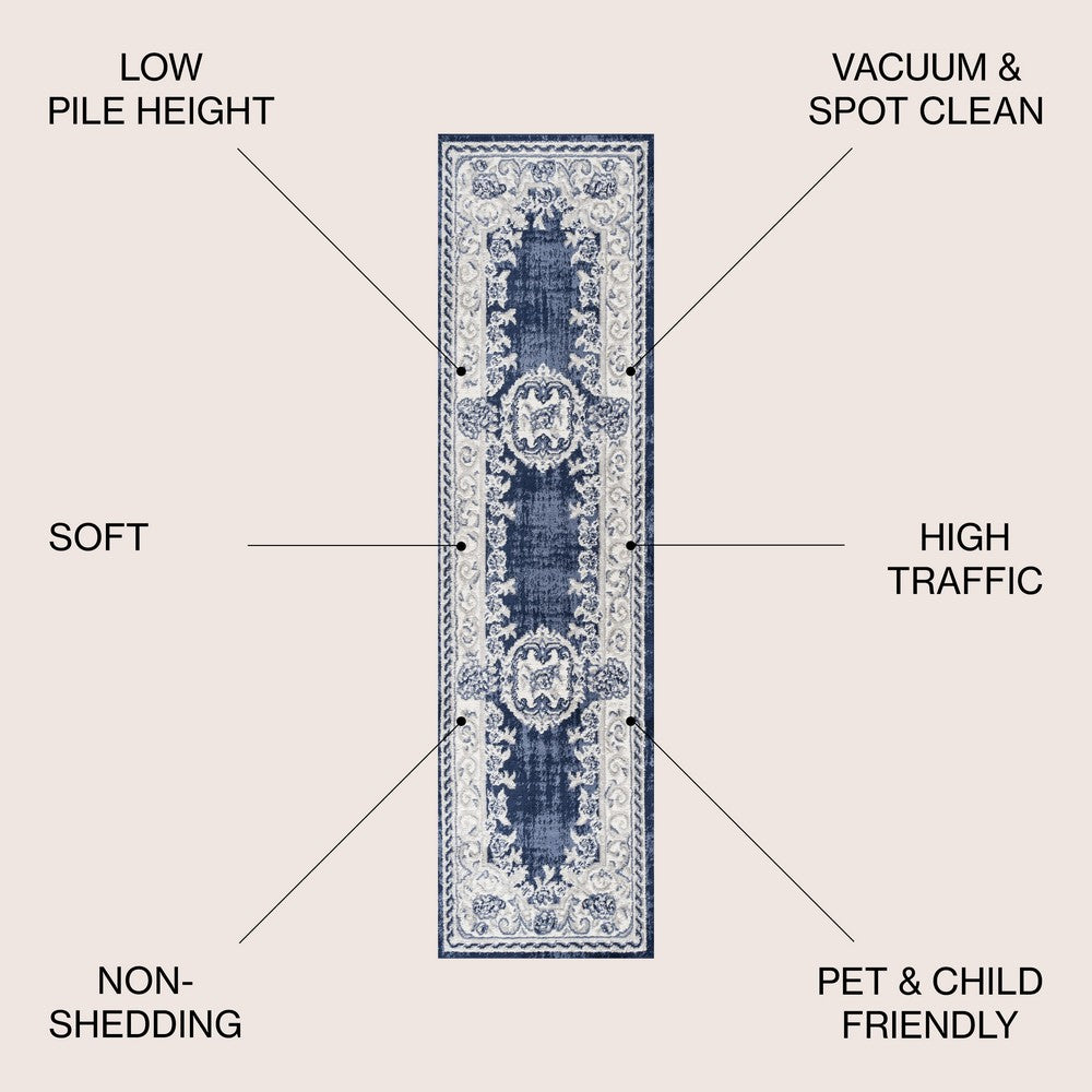 Amur Rosalia Cottage Medallion Area Rug
