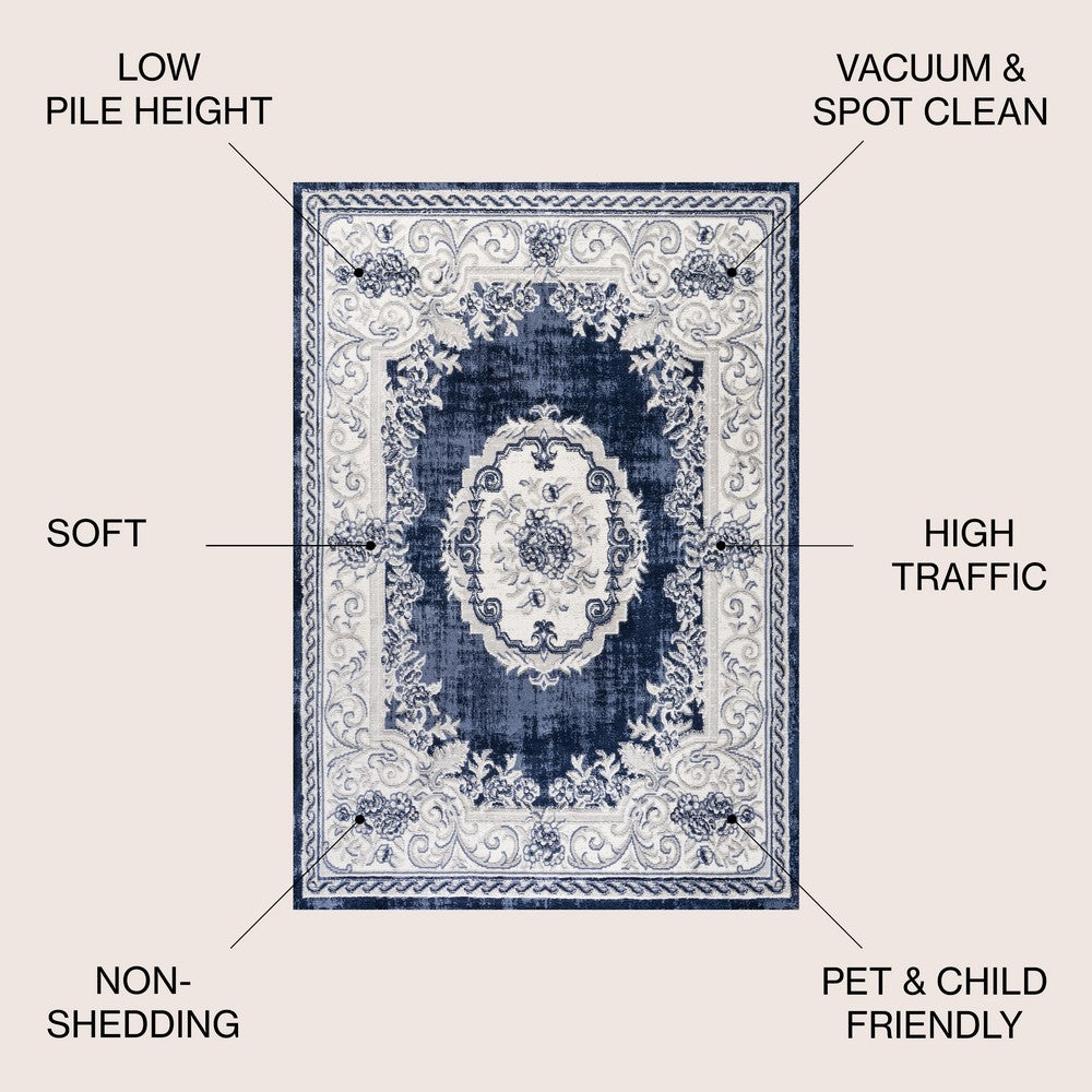 Amur Rosalia Cottage Medallion Area Rug