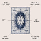 Amur Rosalia Cottage Medallion Area Rug