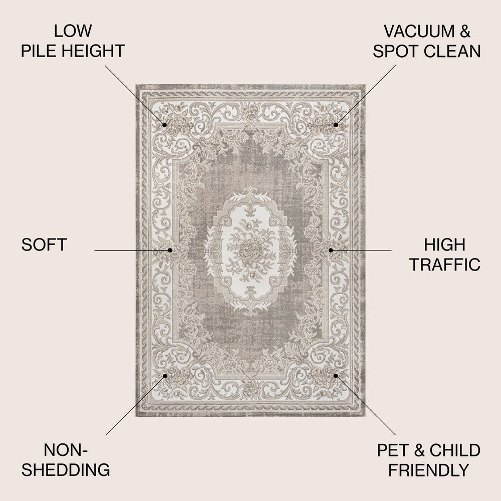 Amur Rosalia Cottage Medallion Area Rug