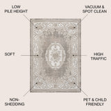 Amur Rosalia Cottage Medallion Area Rug