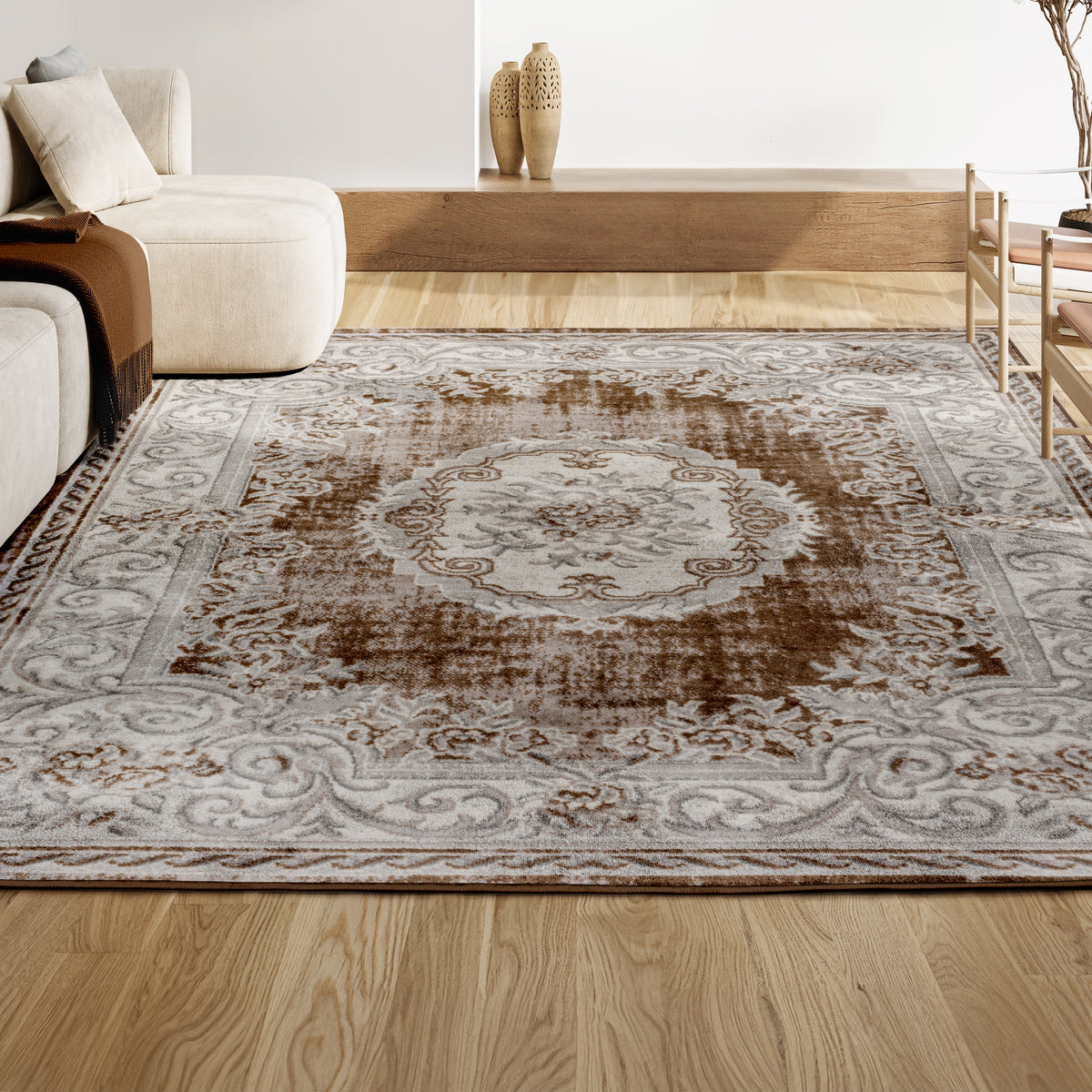 Amur Rosalia Cottage Medallion Area Rug