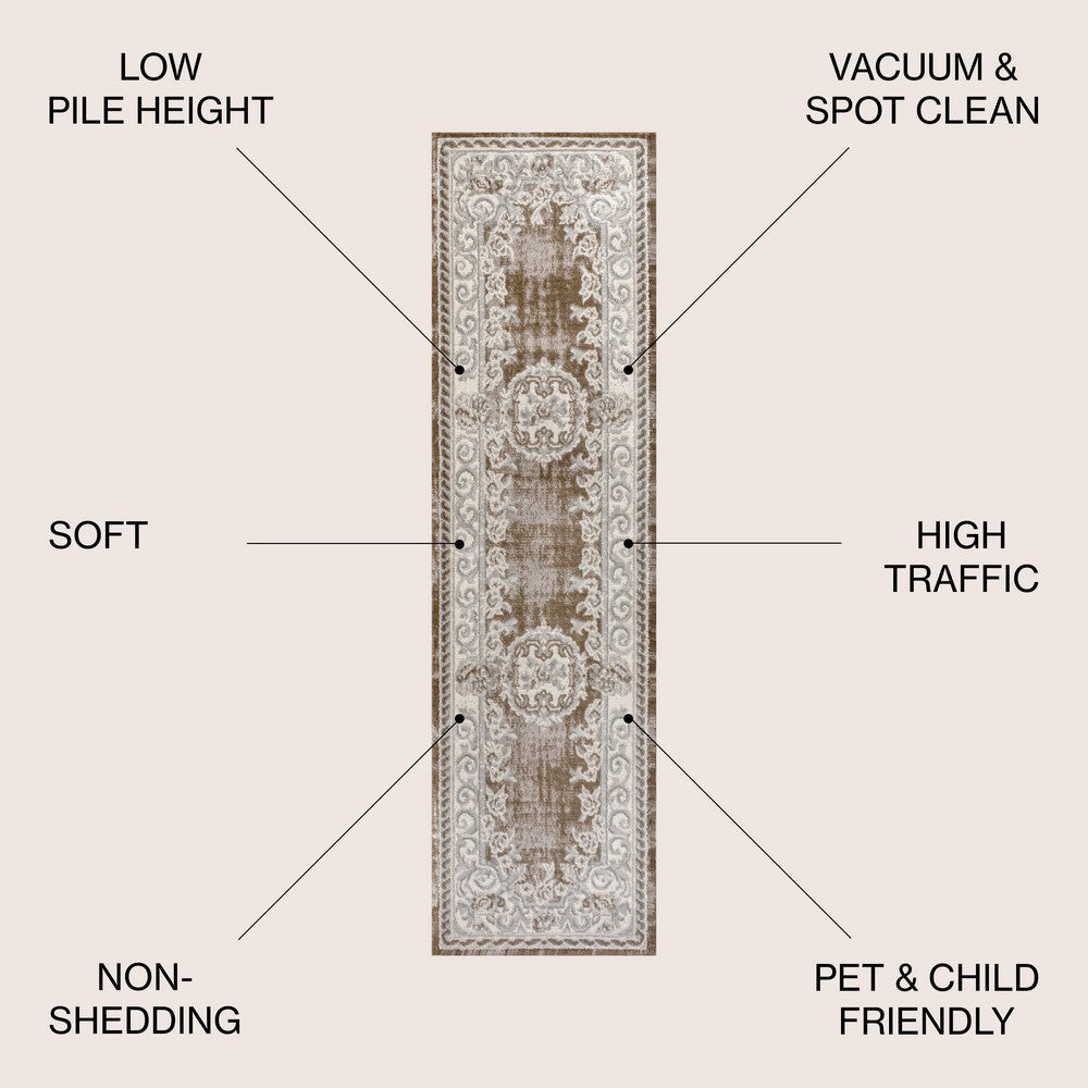 Amur Rosalia Cottage Medallion Area Rug